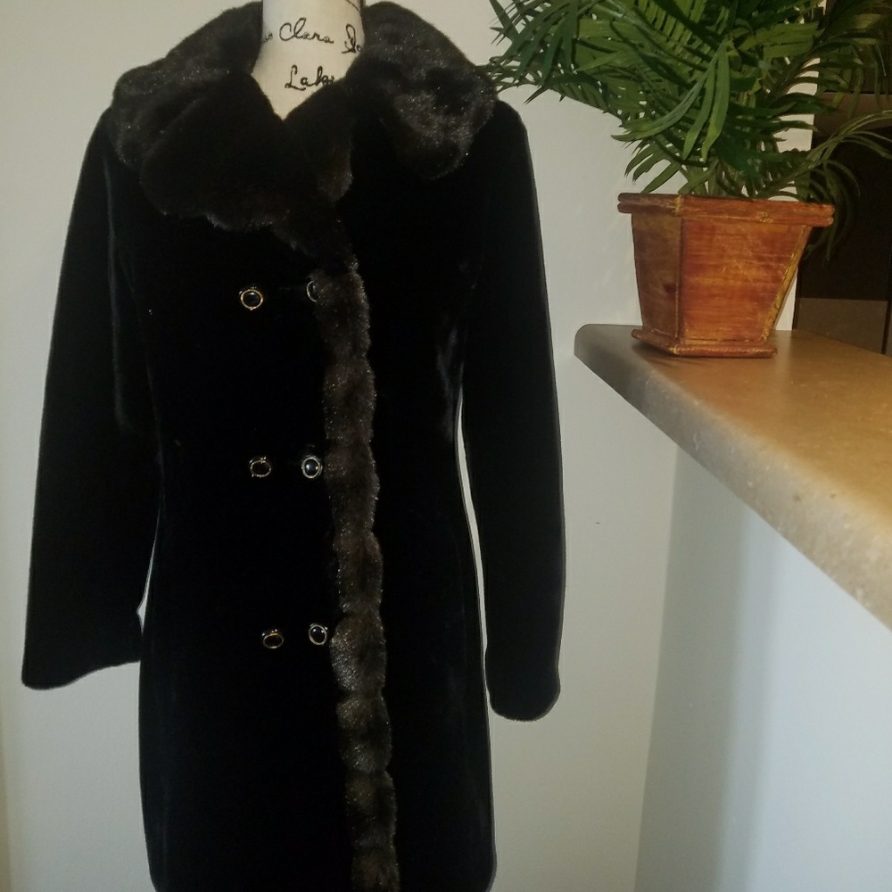 Faux fur coat